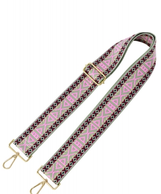 2" Wide Aztec Tribal Pattern Guitar Strap  SS050H PINK